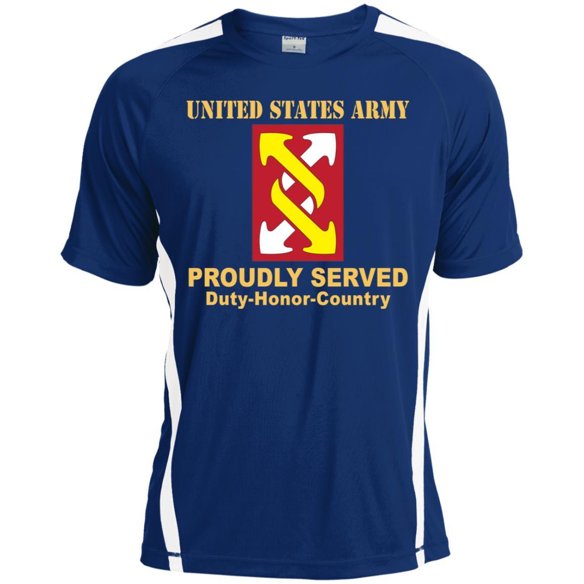US ARMY 143RD SUSTAINMENT BRIGADE- Proudly Served T-Shirt On Front For Men-TShirt-Army-Veterans Nation