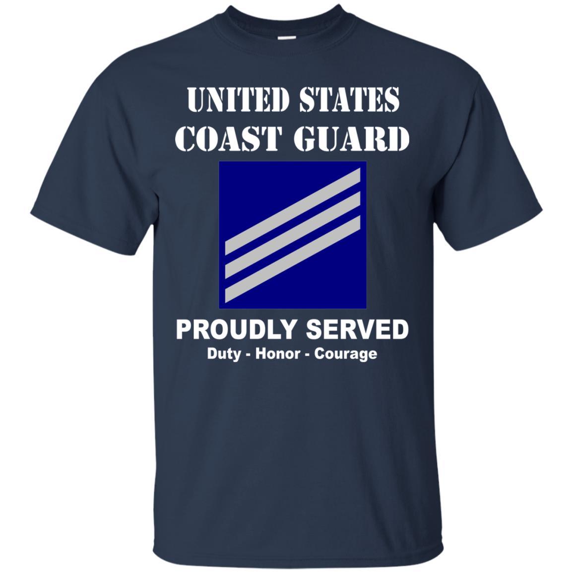 US Coast Guard E-3 Seaman E3 SN Seaman Men Front USCG T Shirt-TShirt-USCG-Veterans Nation