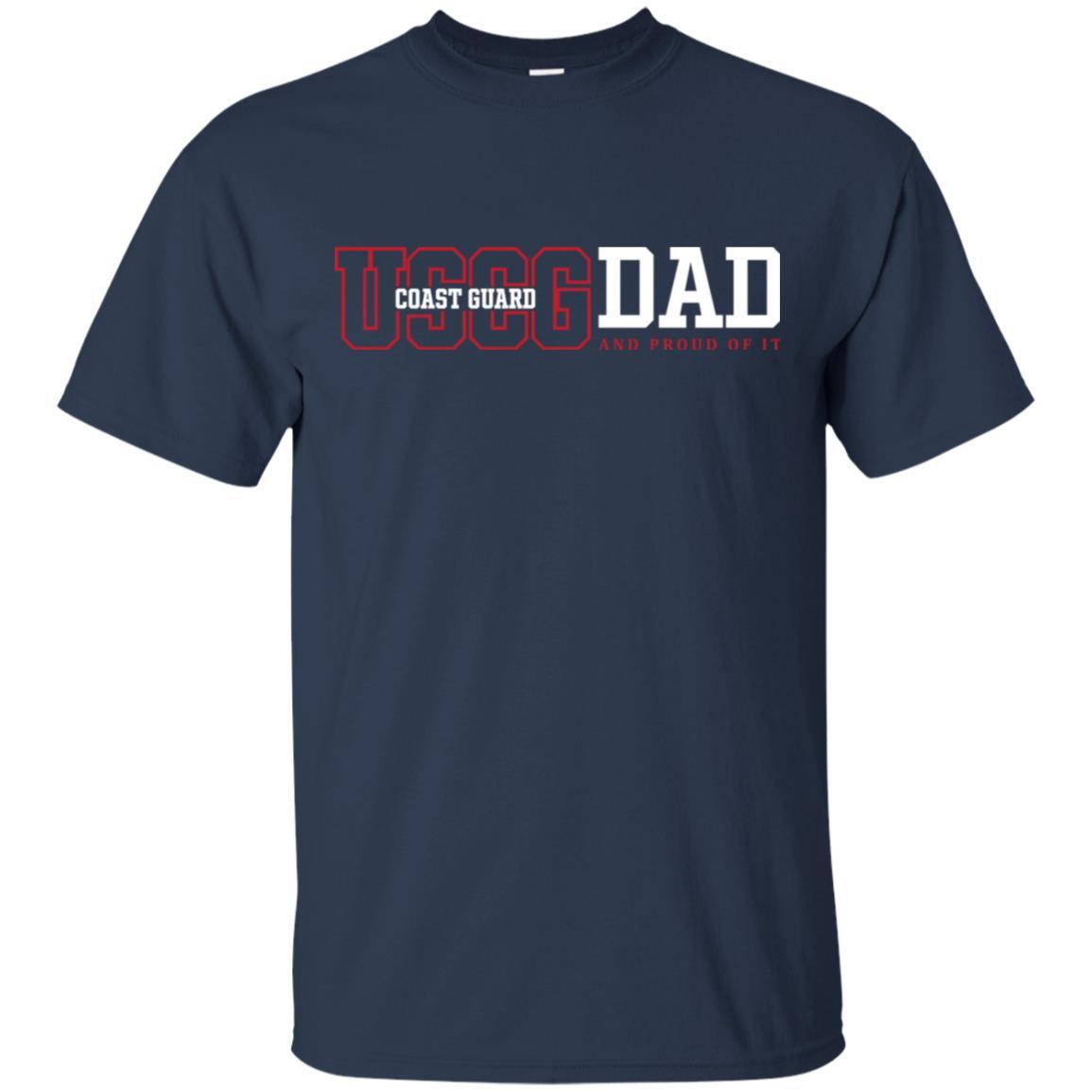 US Coast Guard And Proud Of It T-Shirt On Front-TShirt-USCG-Veterans Nation