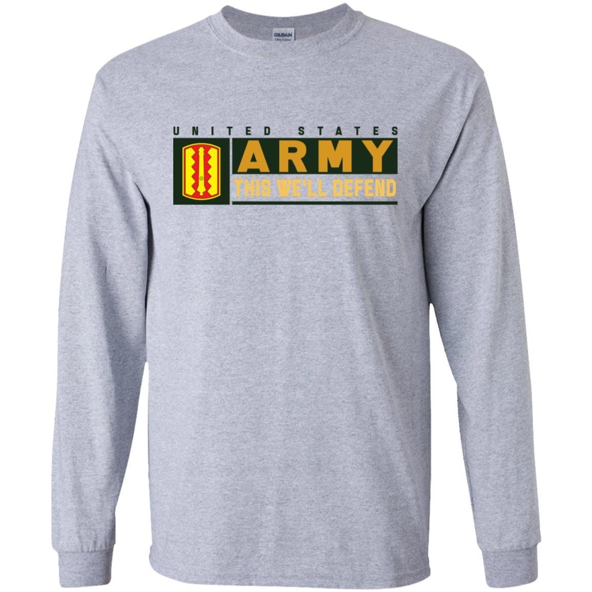 US Army 54 FIELD ARTILLERY BRIGADE- This We'll Defend T-Shirt On Front For Men-TShirt-Army-Veterans Nation
