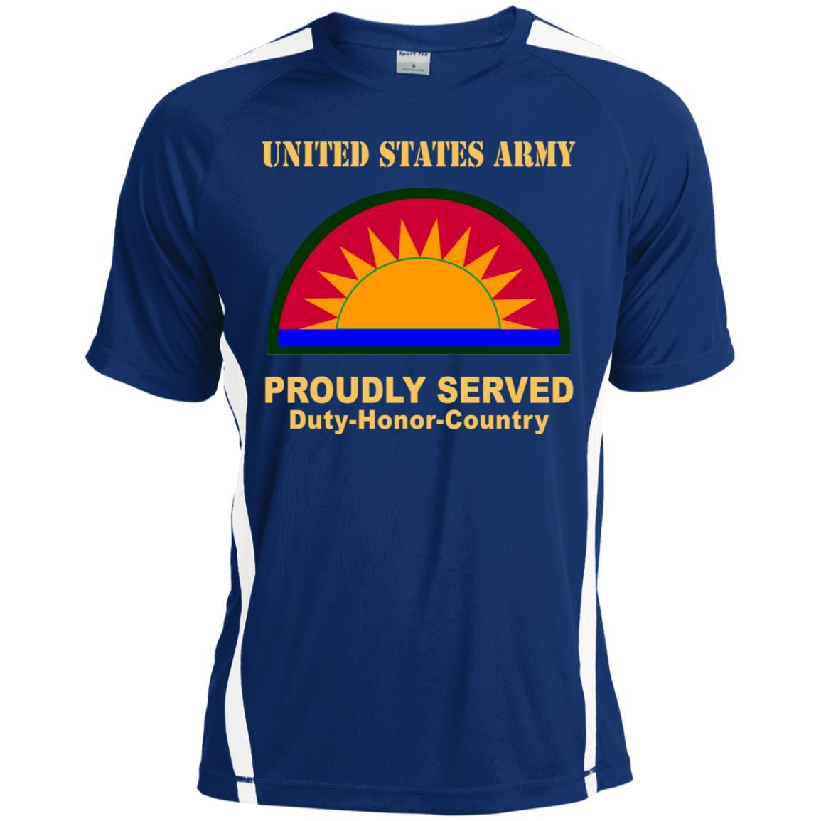 US ARMY 41ST INFANTRY BRIGADE COMBAT TEAM- Proudly Served T-Shirt On Front For Men-TShirt-Army-Veterans Nation