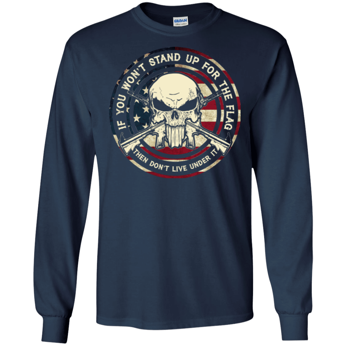 Military T-Shirt "SKULL VETERAN"-TShirt-General-Veterans Nation