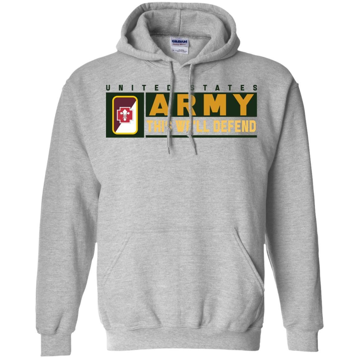 US Army 62ND MEDICAL BRIGADE CSIB- This We'll Defend T-Shirt On Front For Men-TShirt-Army-Veterans Nation