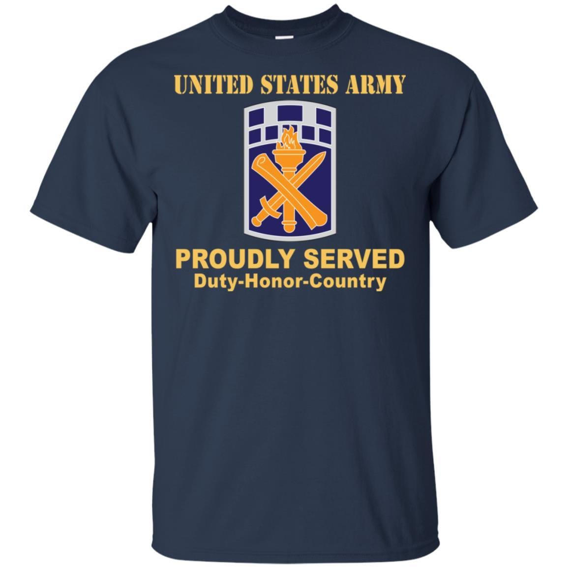US ARMY 351ST CIVIL AFFAIRS COMMAND- Proudly Served T-Shirt On Front For Men-TShirt-Army-Veterans Nation