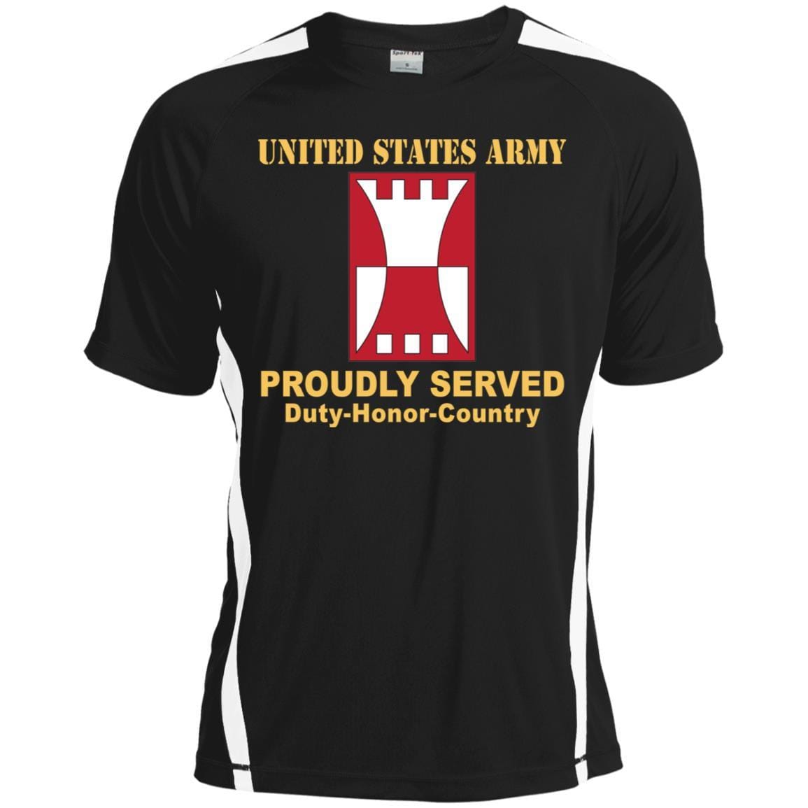 US ARMY 416 ENGINEER COMMAND- Proudly Served T-Shirt On Front For Men-TShirt-Army-Veterans Nation