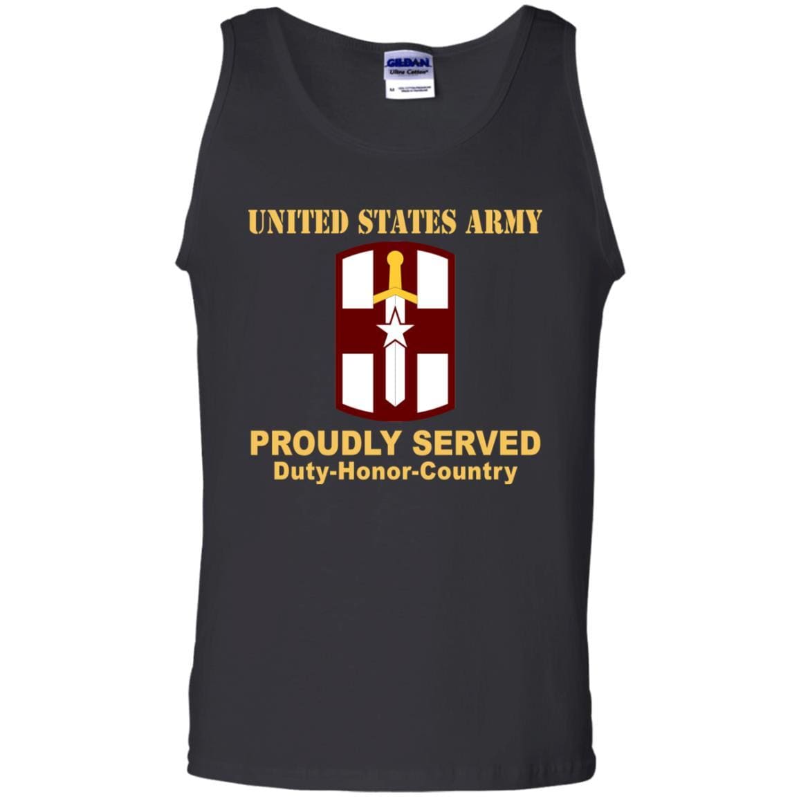 US ARMY 807TH MEDICAL COMMAND- Proudly Served T-Shirt On Front For Men-TShirt-Army-Veterans Nation