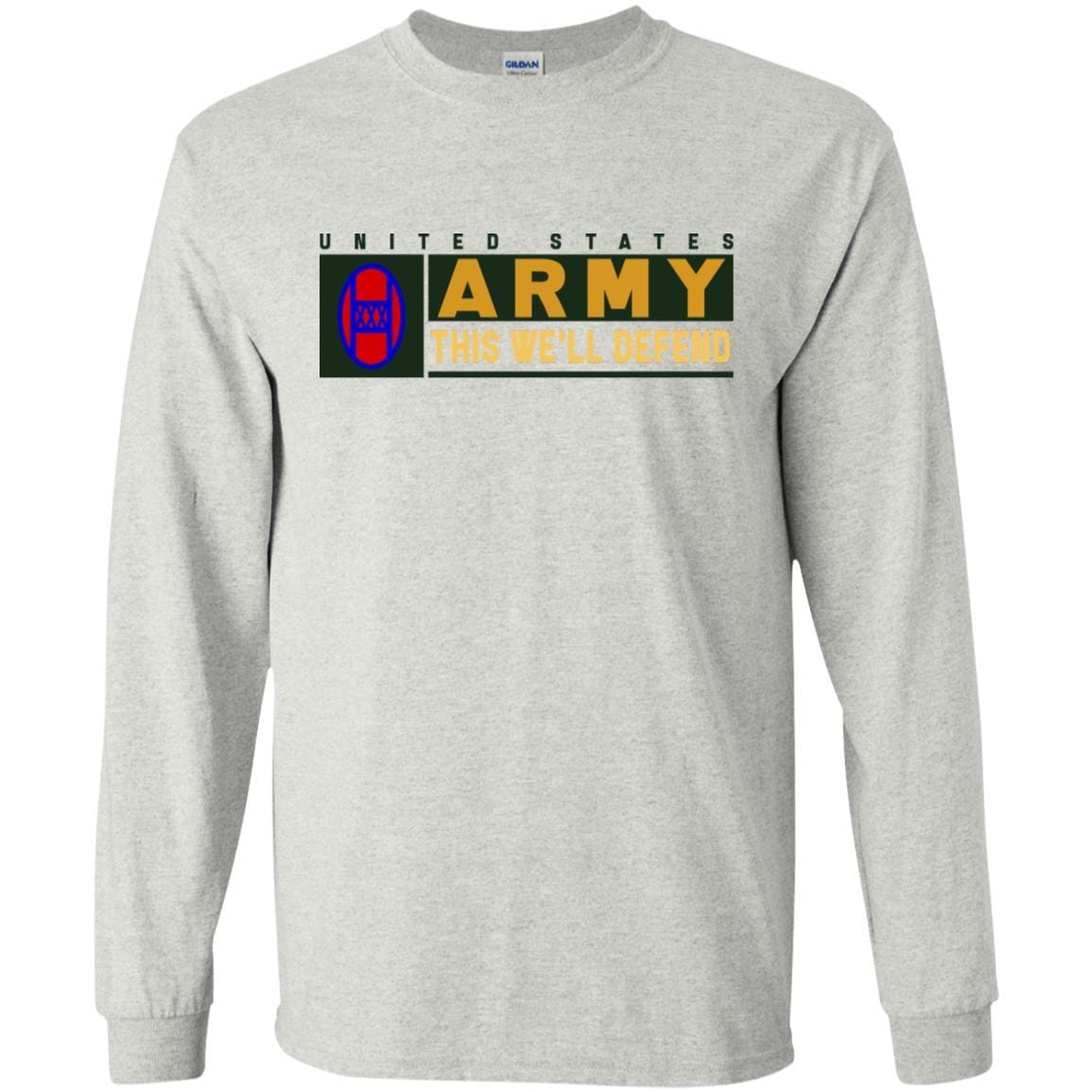 US Army 30TH ARMORED BRIGADE COMBAT TEAM- This We'll Defend T-Shirt On Front For Men-TShirt-Army-Veterans Nation