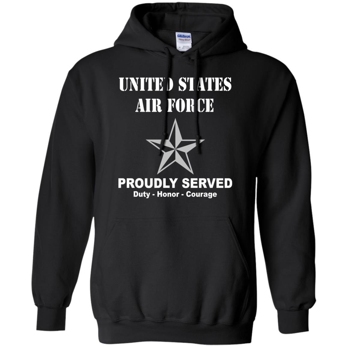 US Air Force O-7 Brigadier General Brig O7 General Officer Ranks Men Front T Shirt For Air Force-TShirt-USAF-Veterans Nation