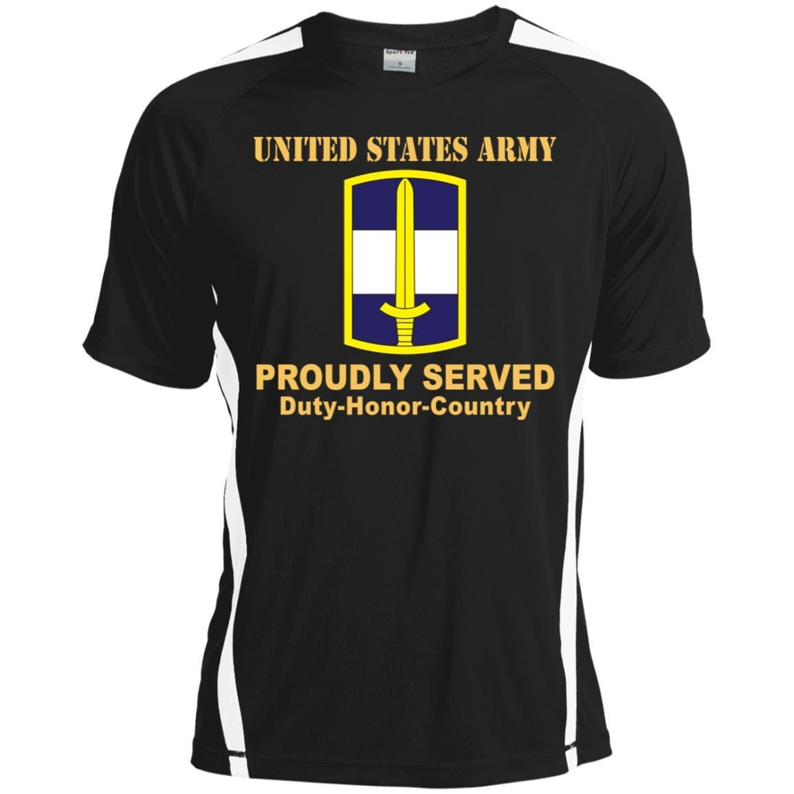US ARMY 308 CIVIL AFFAIRS BRIGADE- Proudly Served T-Shirt On Front For Men-TShirt-Army-Veterans Nation