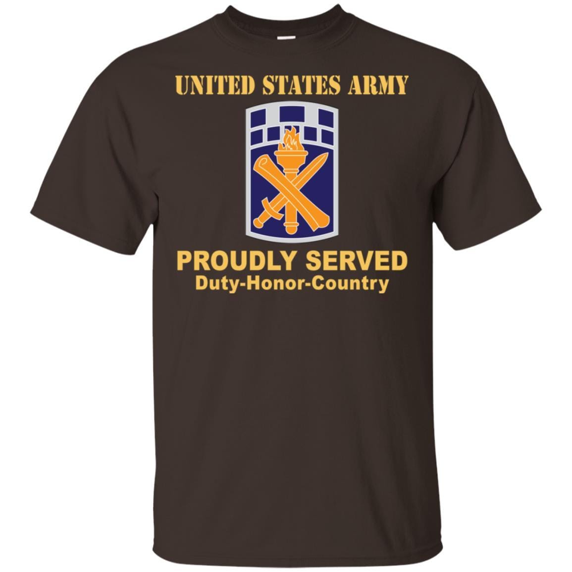 US ARMY 351ST CIVIL AFFAIRS COMMAND- Proudly Served T-Shirt On Front For Men-TShirt-Army-Veterans Nation