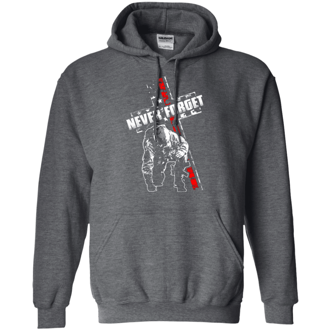 Military T-Shirt "NEVER FORGET VETERAN"-TShirt-General-Veterans Nation