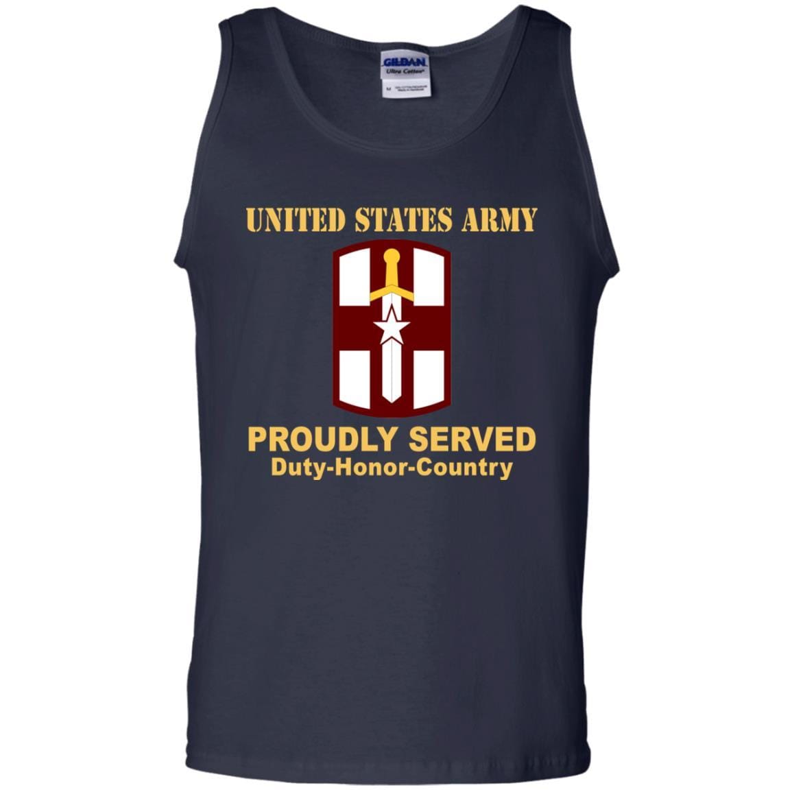 US ARMY 807TH MEDICAL COMMAND- Proudly Served T-Shirt On Front For Men-TShirt-Army-Veterans Nation