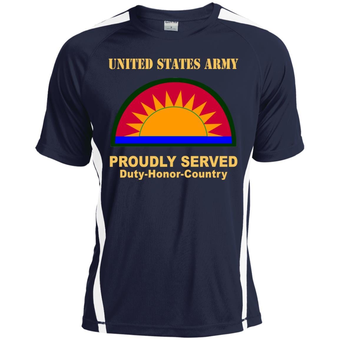 US ARMY 41ST INFANTRY BRIGADE COMBAT TEAM- Proudly Served T-Shirt On Front For Men-TShirt-Army-Veterans Nation
