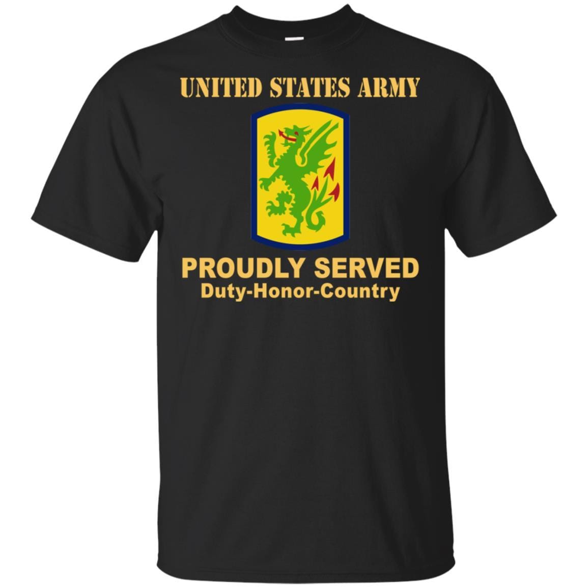 US ARMY 415 CHEMICAL BRIGADE- Proudly Served T-Shirt On Front For Men-TShirt-Army-Veterans Nation