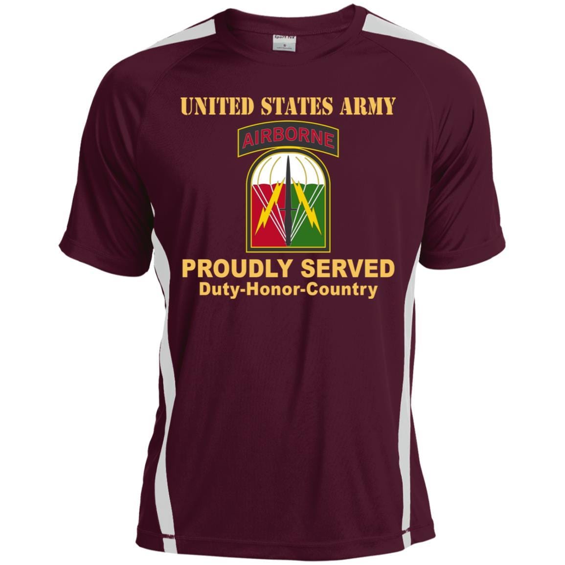 US ARMY 528 SUSTAINMENT BRIGADE- Proudly Served T-Shirt On Front For Men-TShirt-Army-Veterans Nation