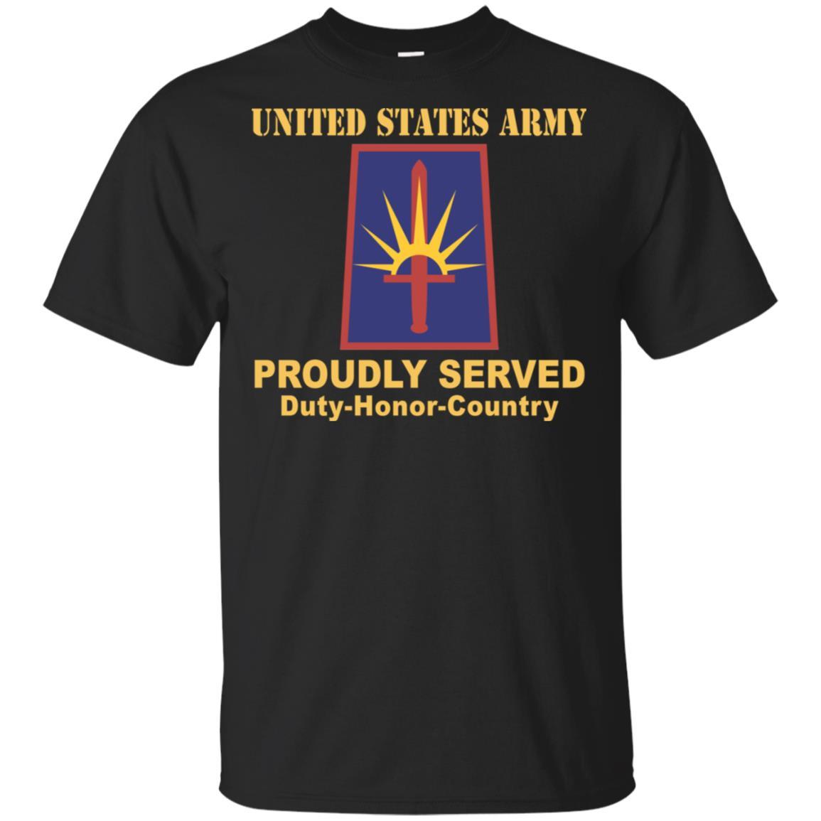 US ARMY NEW YORK ARMY NATIONAL GUARD ELEMENT JT FRC HQ- Proudly Served T-Shirt On Front For Men-TShirt-Army-Veterans Nation