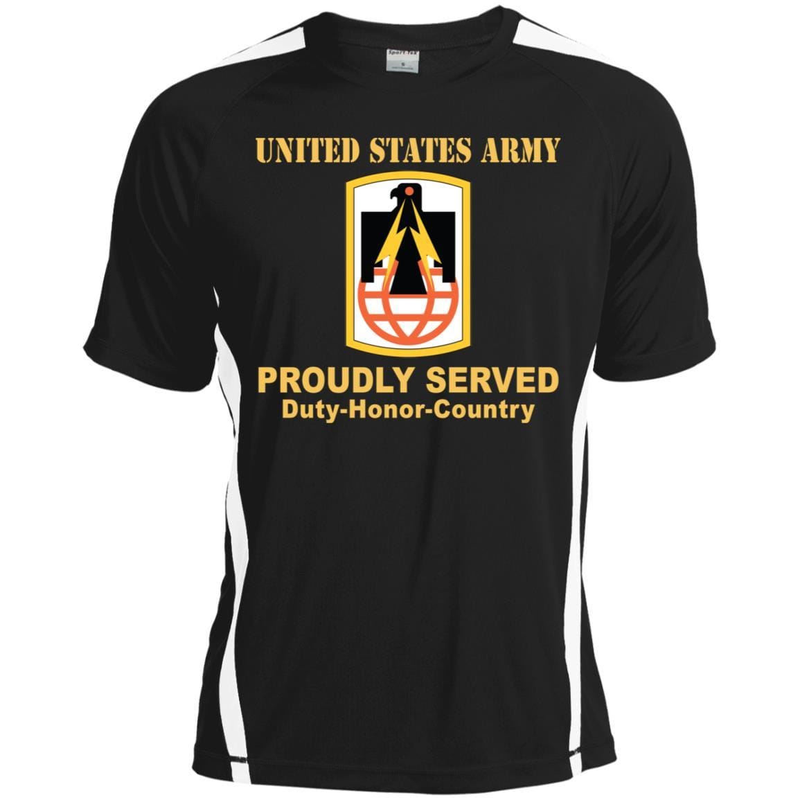 US ARMY 11TH SIGNAL BRIGADE- Proudly Served T-Shirt On Front For Men-TShirt-Army-Veterans Nation