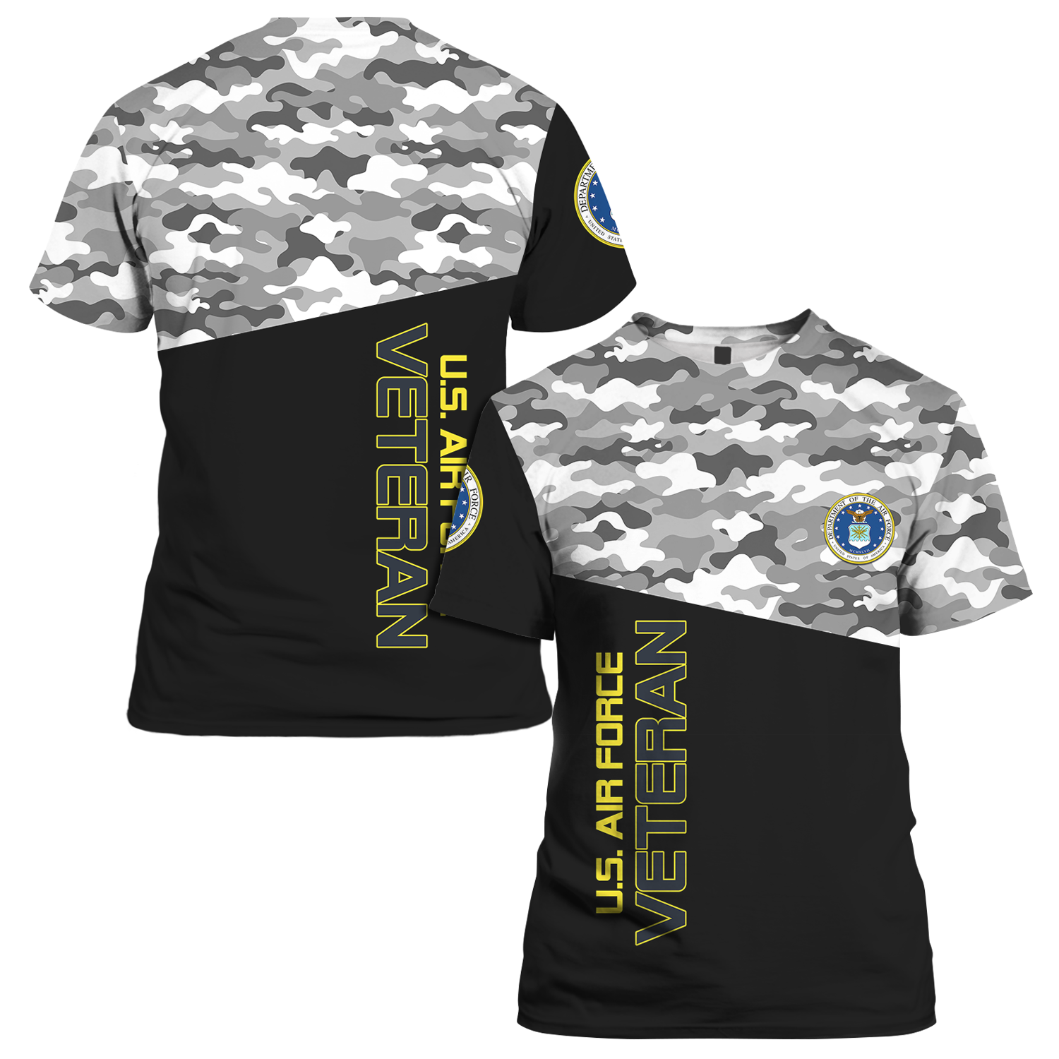 US Military Camo Uniform 3D All Over Prints Tshirt-Full Printed Apparel-Veterans Nation