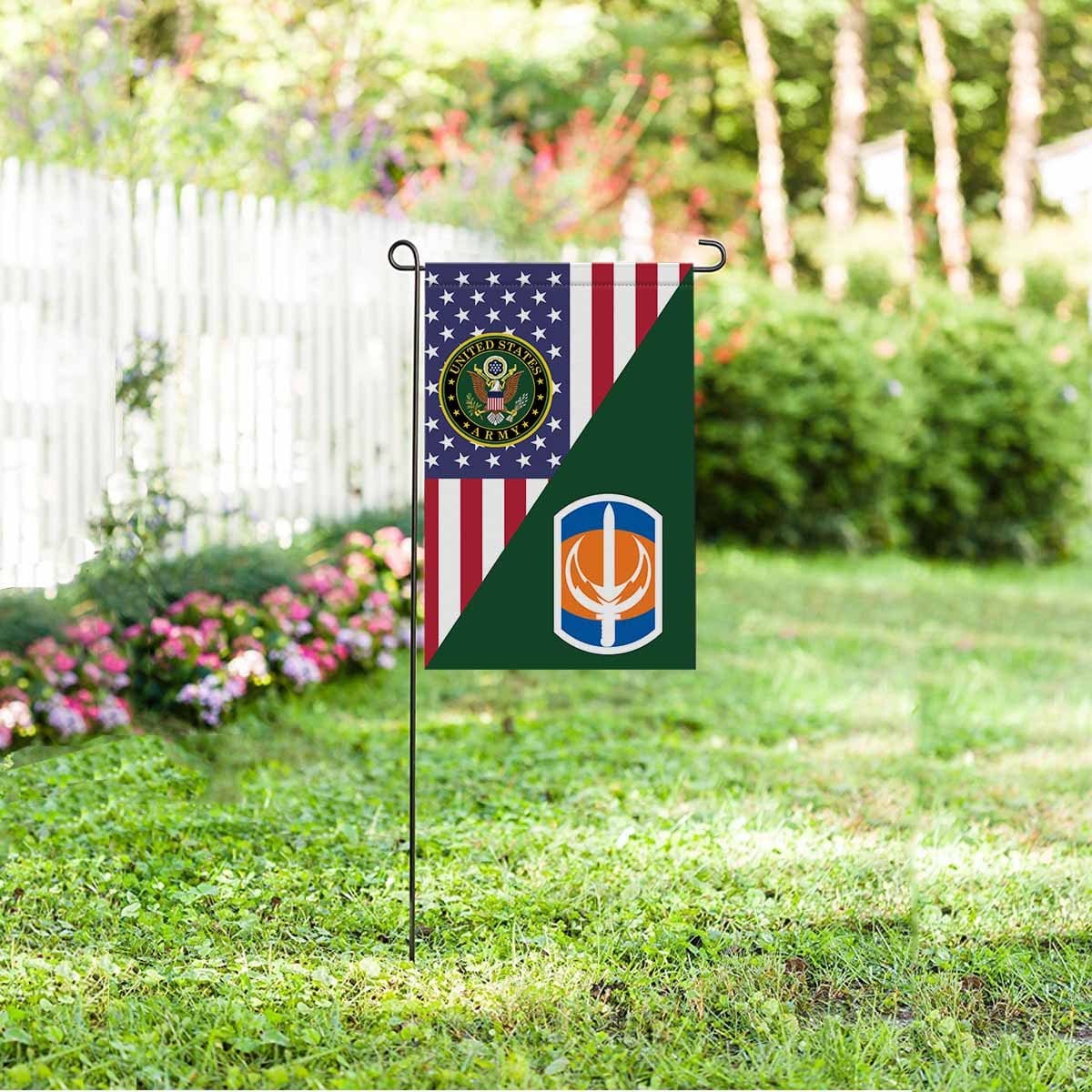 US ARMY 228 SIGNAL BRIGADE Garden Flag/Yard Flag 12 inches x 18 inches Twin-Side Printing-GDFlag-Army-CSIB-Veterans Nation