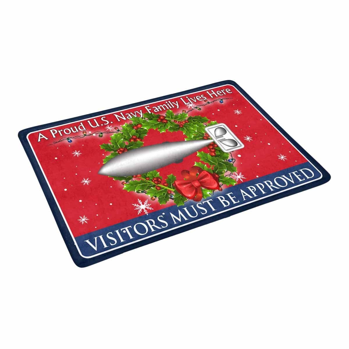 U.S Navy Torpedoman's mate Navy TM - Visitors must be approved - Christmas Doormat-Doormat-Navy-Rate-Veterans Nation
