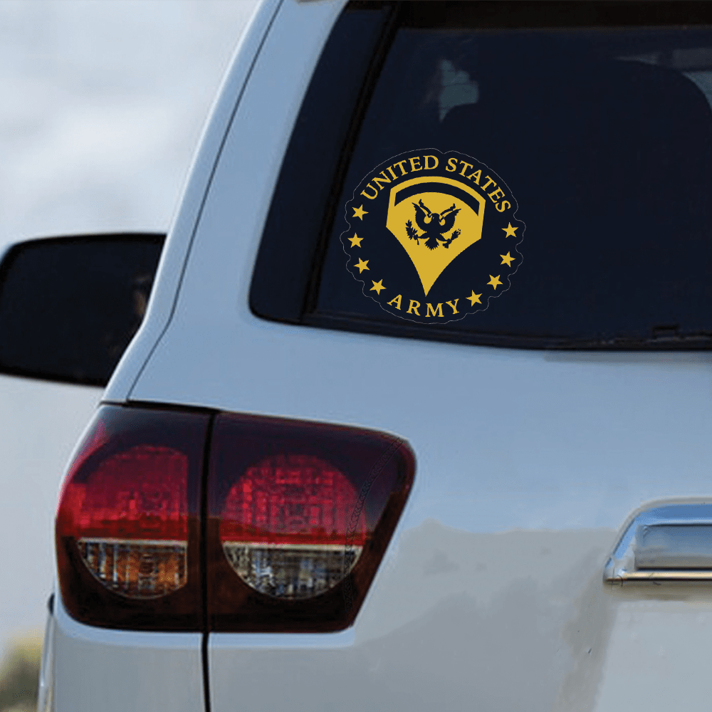 US Army Specialist SPC Ranks Clear Stickers-Decal-Army-Ranks-Veterans Nation