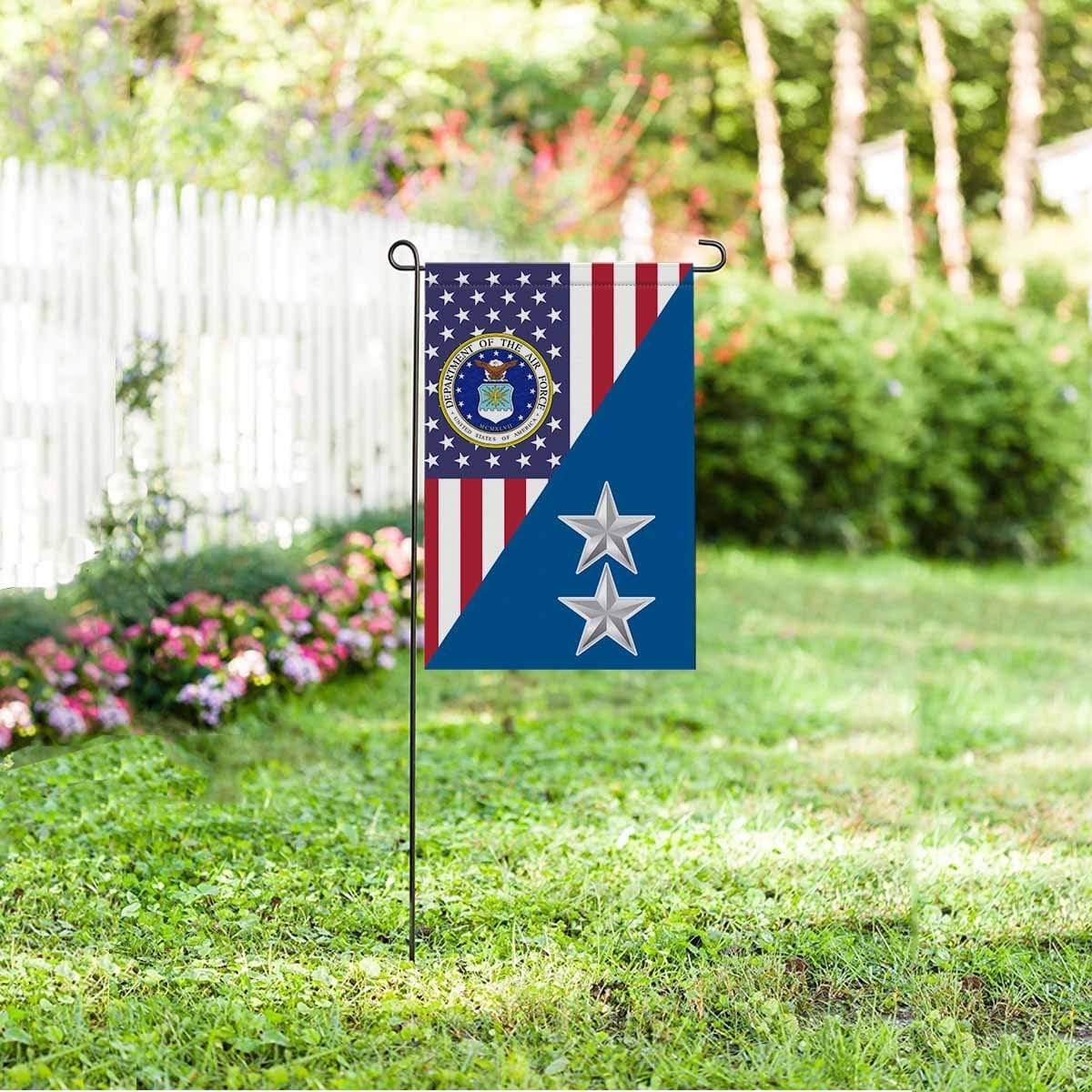 US Air Force O-8 Major General Maj G O8 General Officer Garden Flag/Yard Flag 12 inches x 18 inches Twin-Side Printing-GDFlag-USAF-Ranks-Veterans Nation