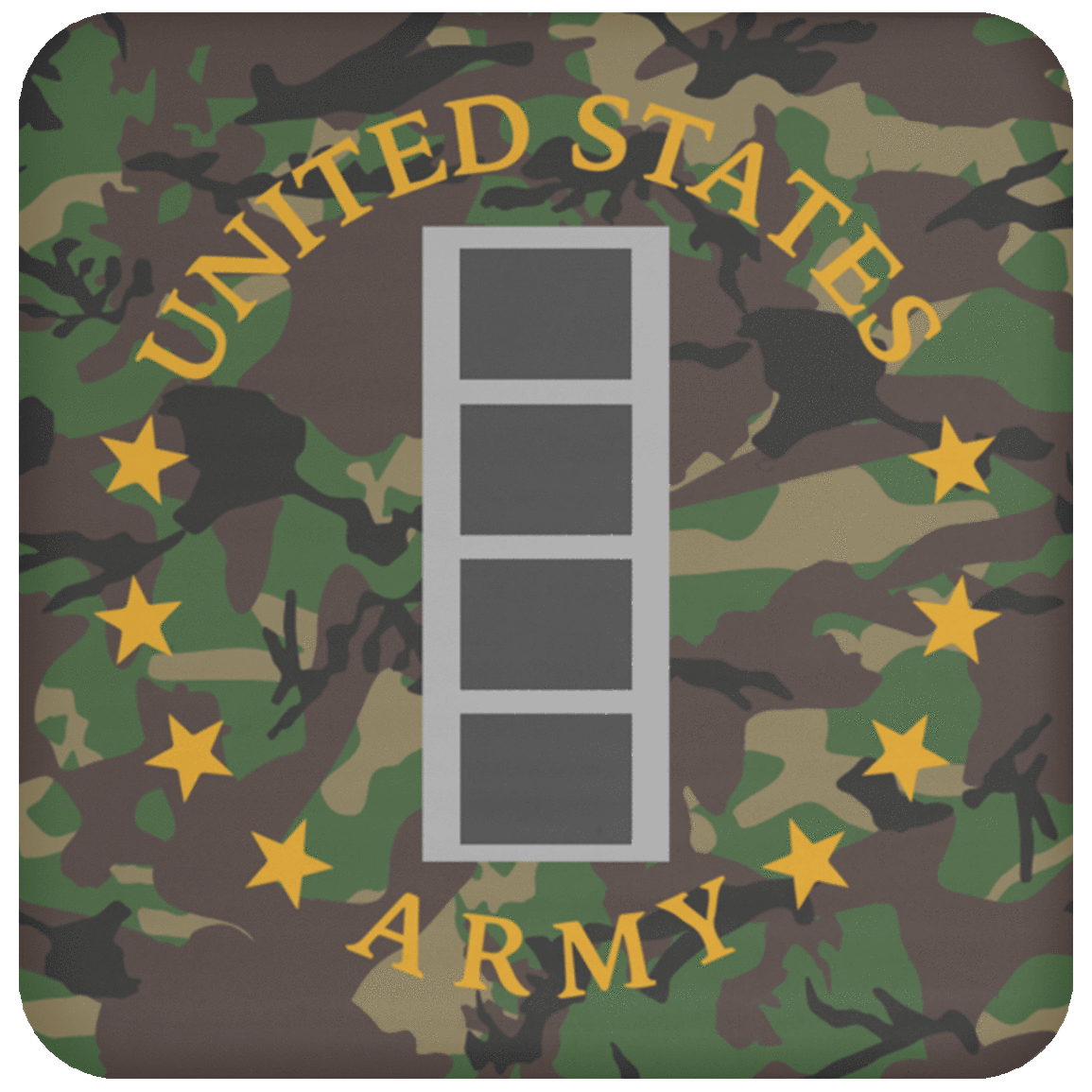 US Army W-4 Chief Warrant Officer 4 W4 CW4 Warrant Officer Coaster-Coaster-Army-Ranks-Veterans Nation